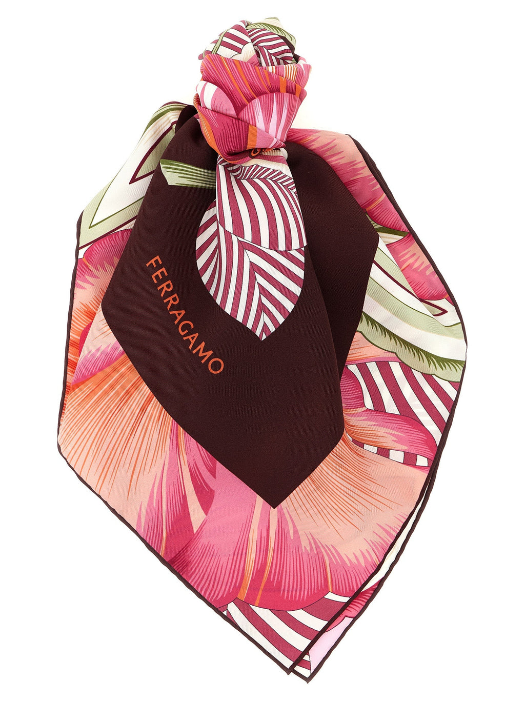 Ferragamo Multicolor Silk Scarf