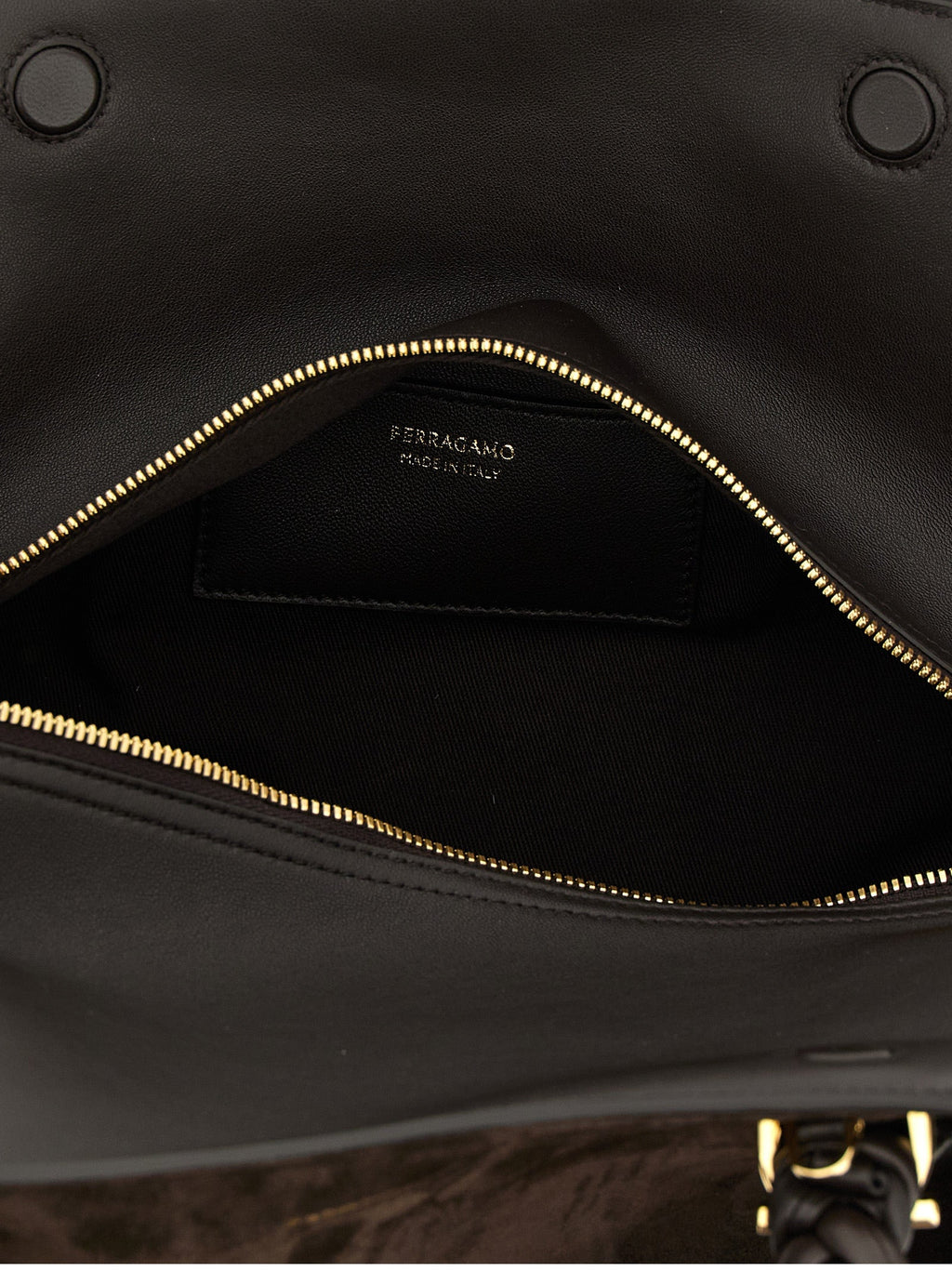 Ferragamo Brown Goatskin Handbag