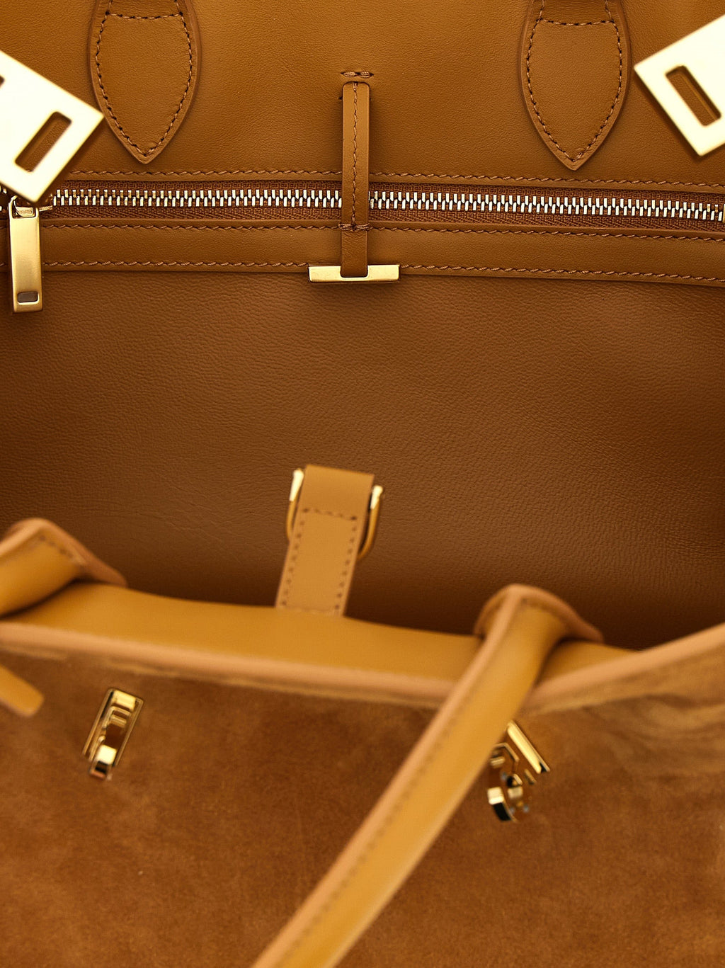 Ferragamo Beige Goatskin Handbag