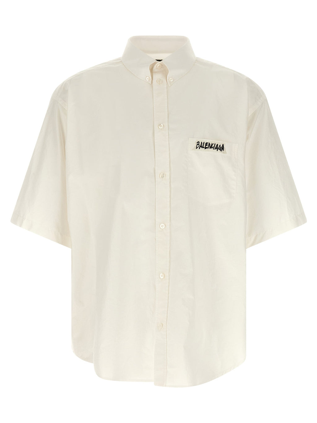 Balenciaga White Cotton Blouse