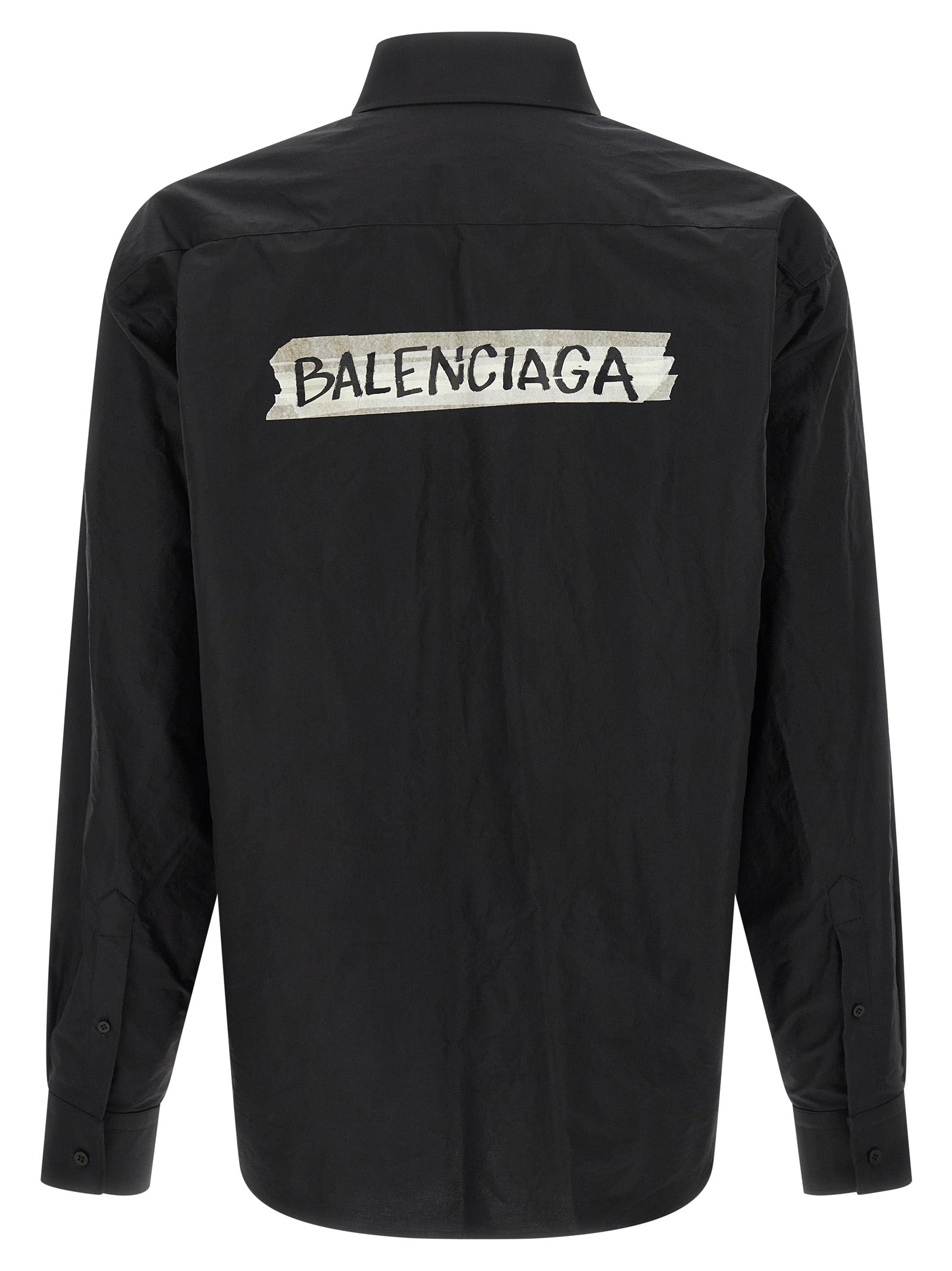 Balenciaga Black Cotton Blouse