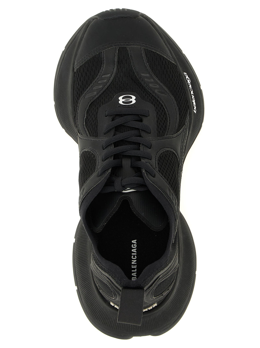 Balenciaga Black Polyester Athletic Sneakers