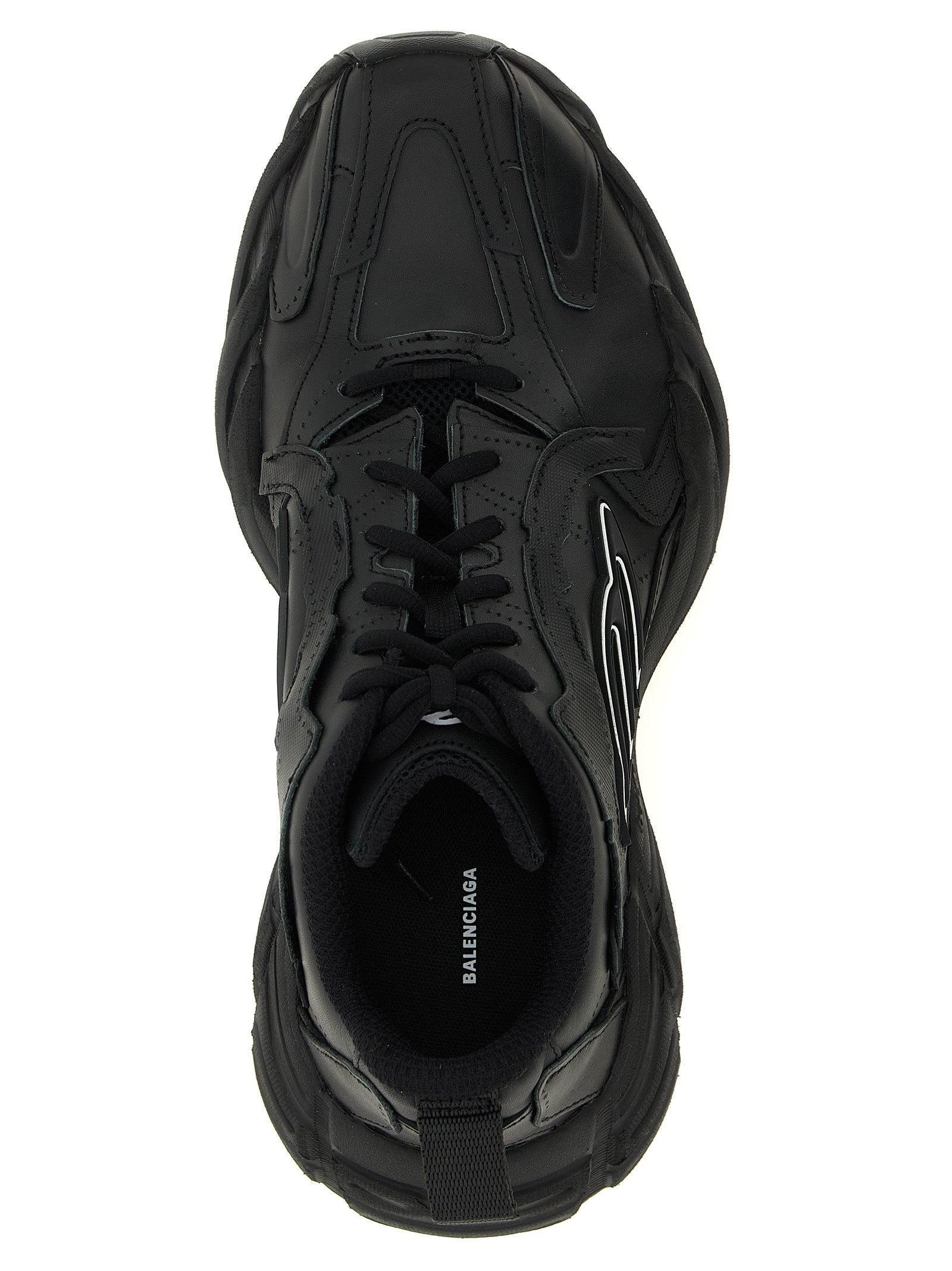 Balenciaga Black Calfskin Athletic Sneakers
