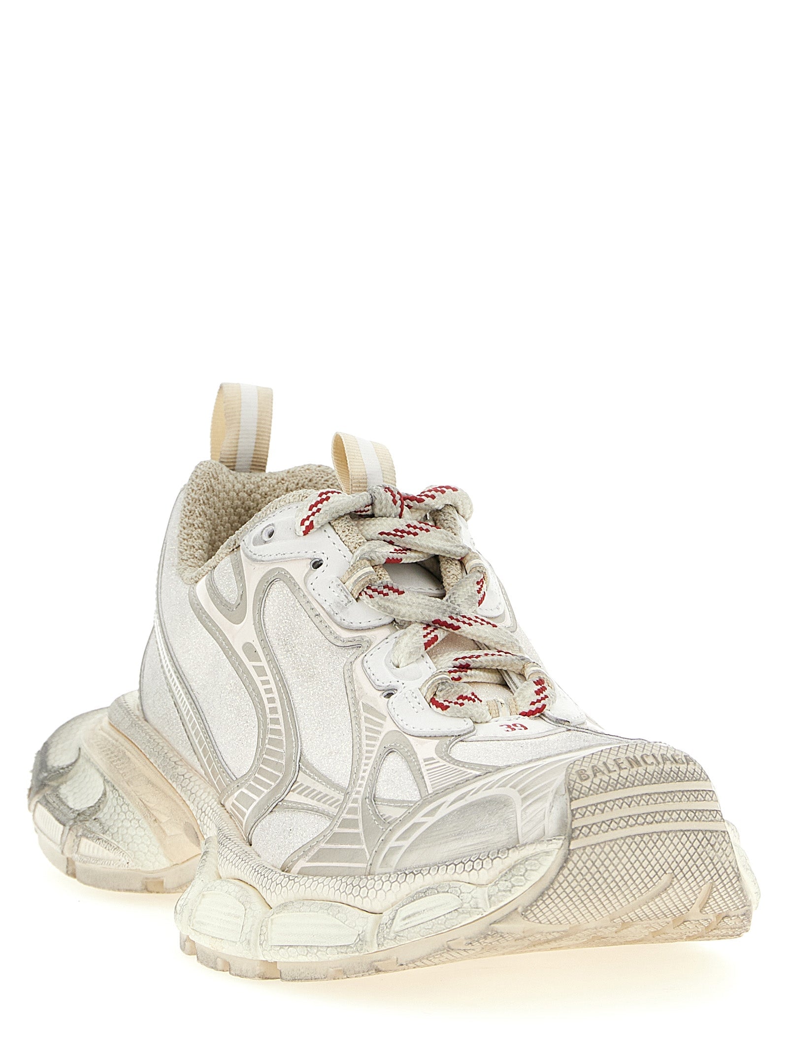 Balenciaga Silver Polyethylene Athletic Sneakers