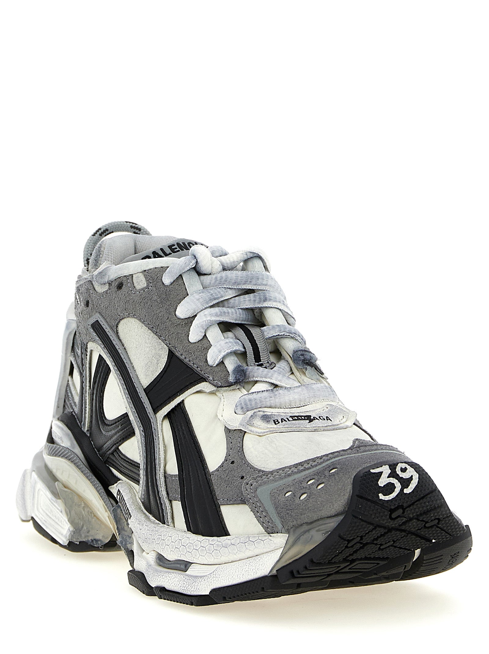 Balenciaga Gray Polyethylene Athletic Sneakers