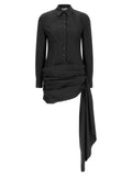 Giuseppe Di Morabito Black Cotton Short Dress