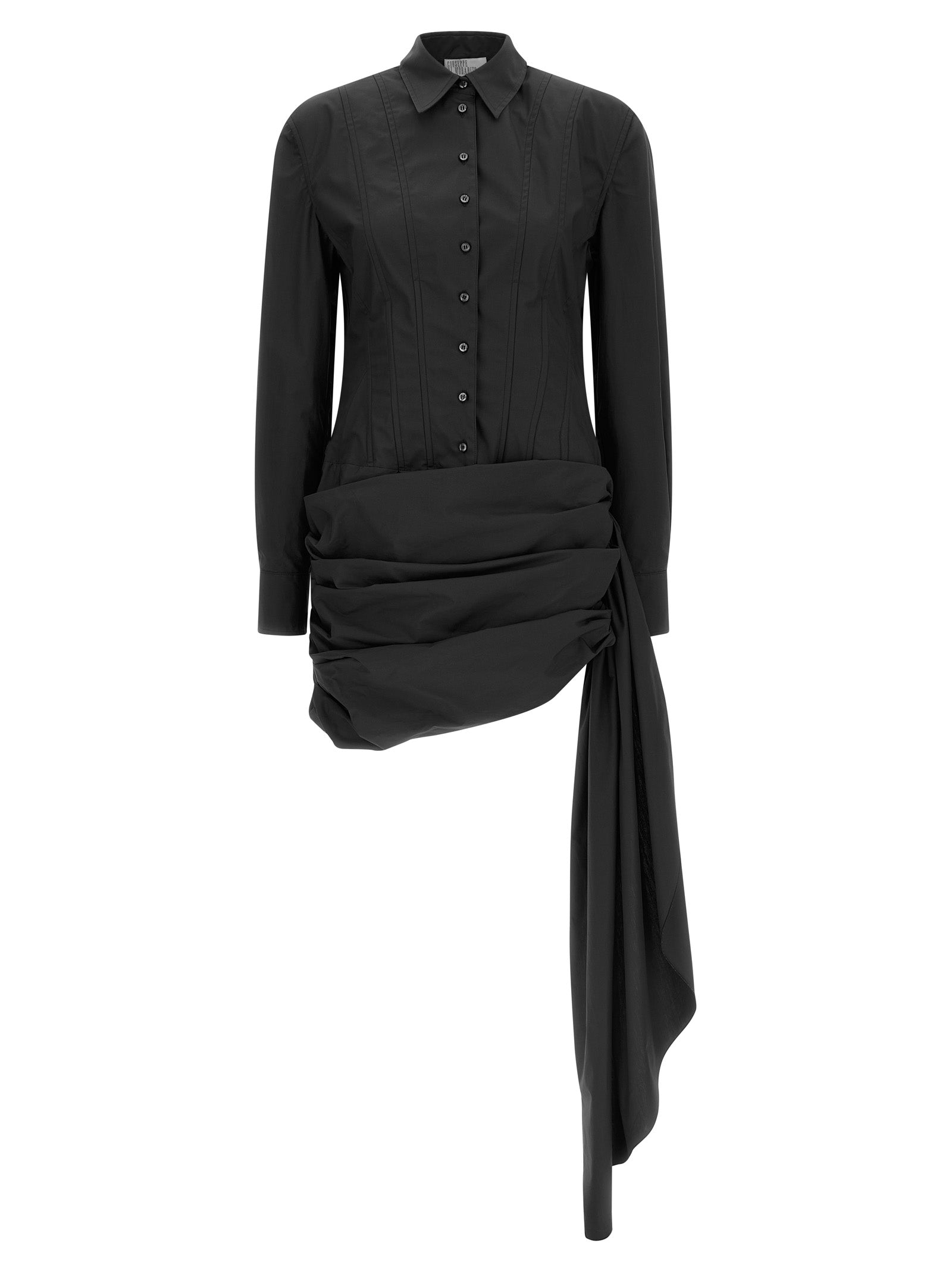 Giuseppe Di Morabito Black Cotton Short Dress