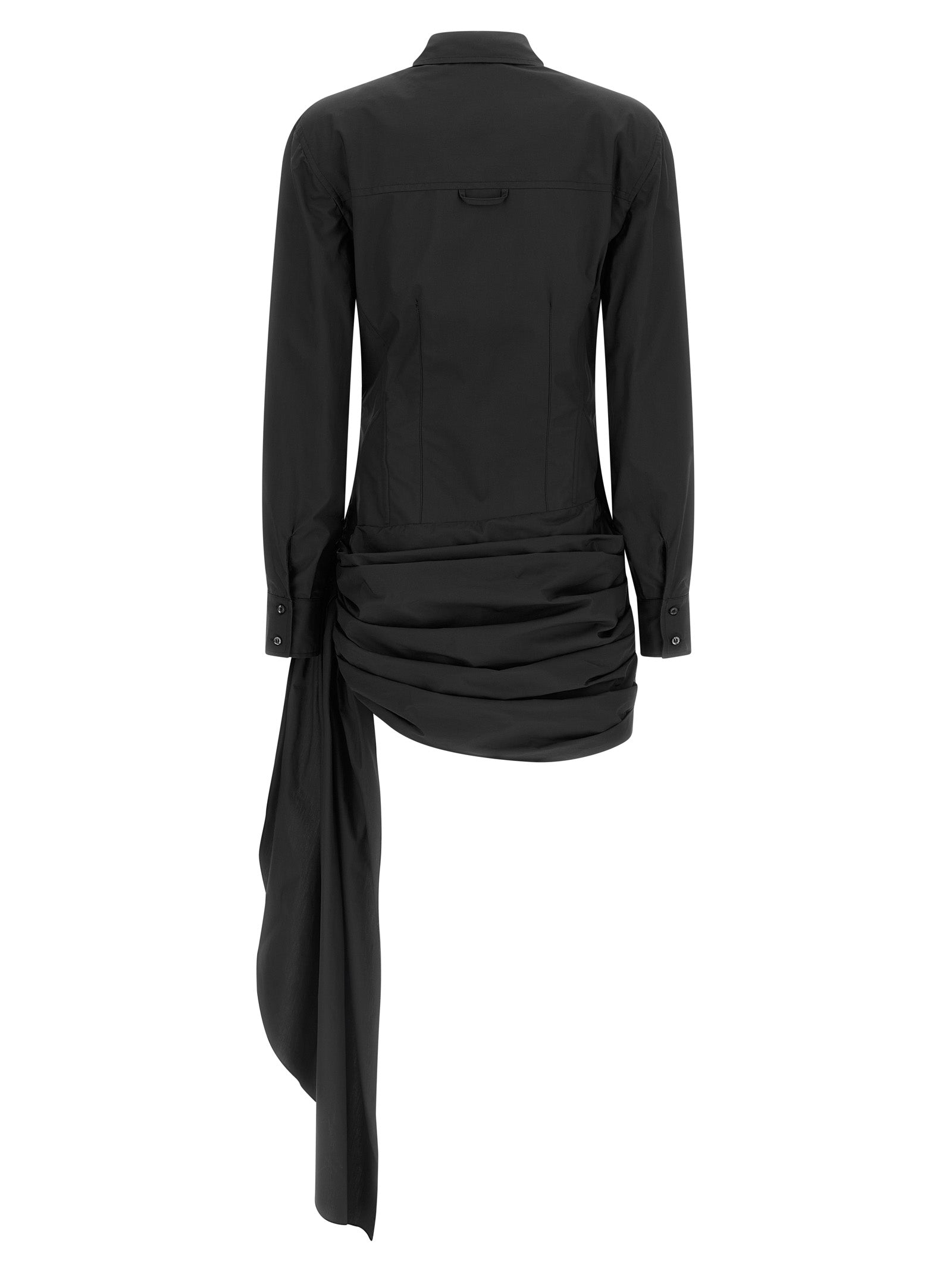 Giuseppe Di Morabito Black Cotton Short Dress