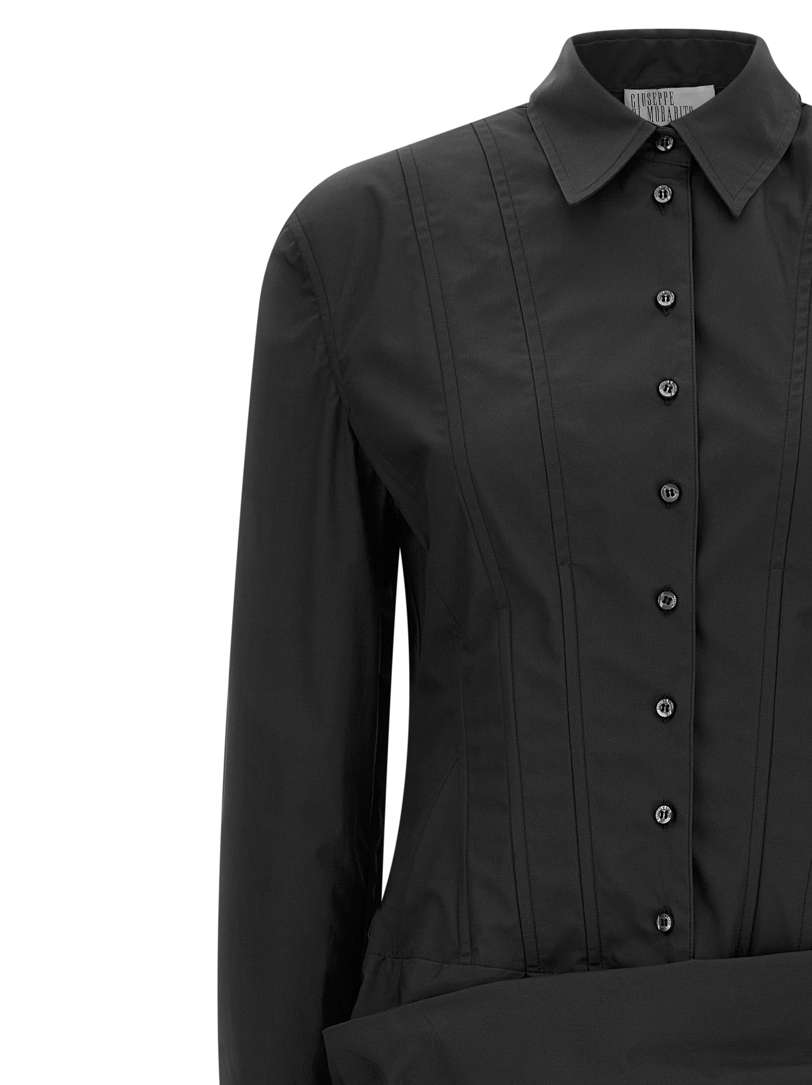 Giuseppe Di Morabito Black Cotton Short Dress