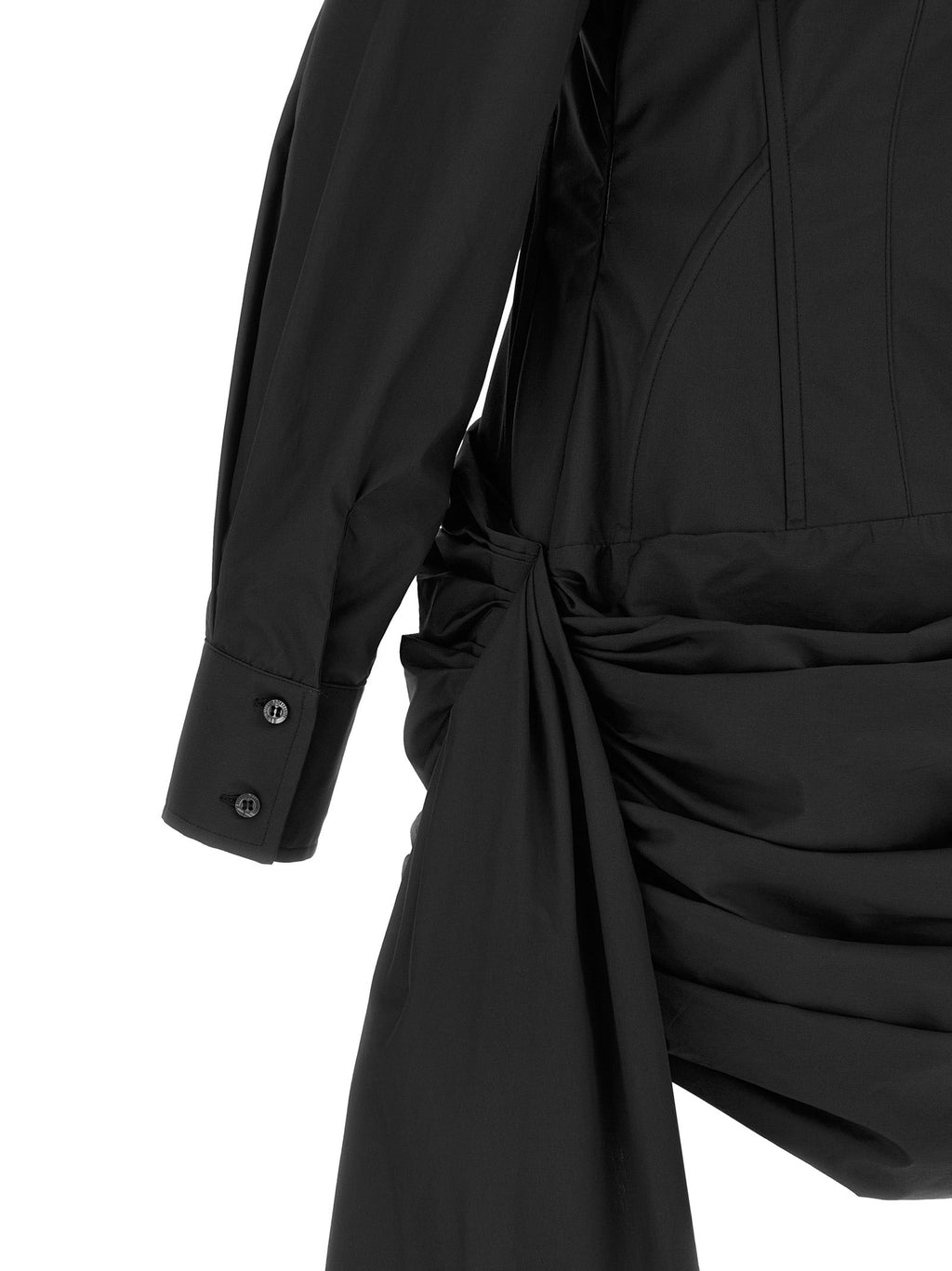 Giuseppe Di Morabito Black Cotton Short Dress