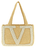 Valentino Garavani White Viscose Tote Bag