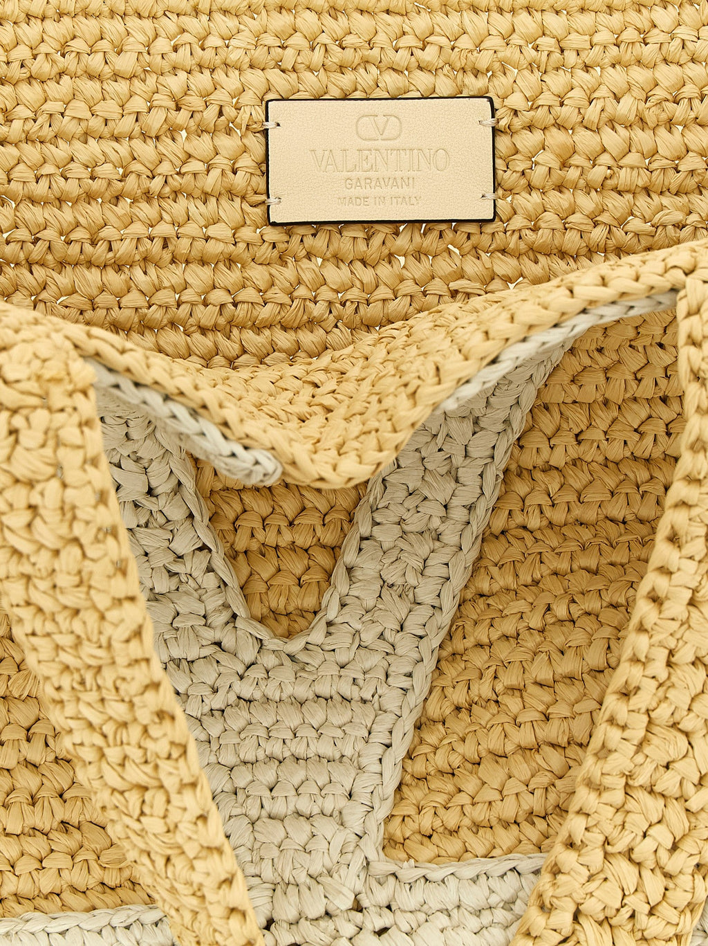 Valentino Garavani White Viscose Tote Bag