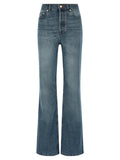 A.P.C. Blue Cotton Flared Jeans