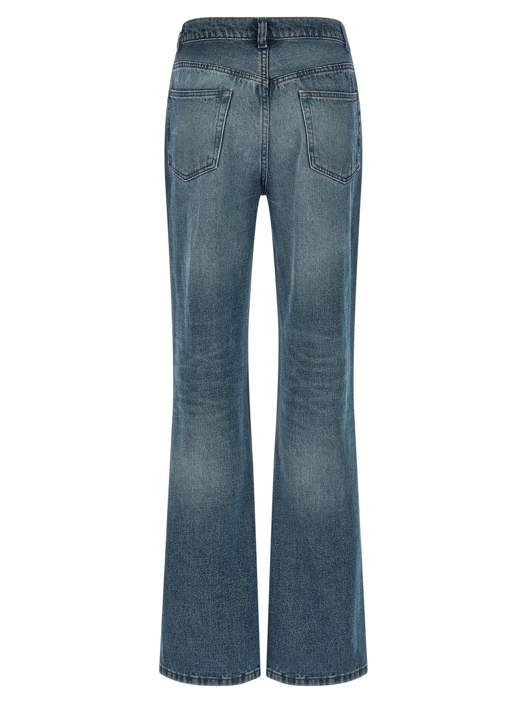 A.P.C. Blue Cotton Flared Jeans