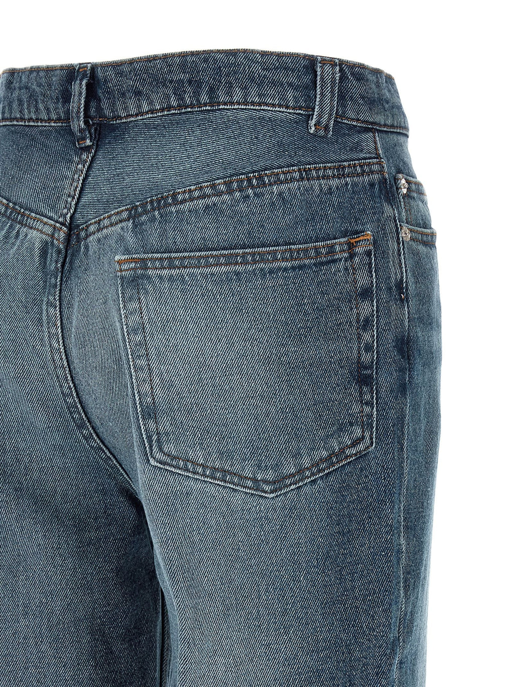 A.P.C. Blue Cotton Flared Jeans