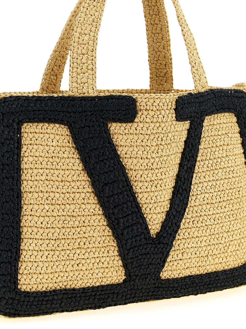 Valentino Garavani Black Viscose Tote Bag