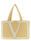 Valentino Garavani White Viscose Tote Bag
