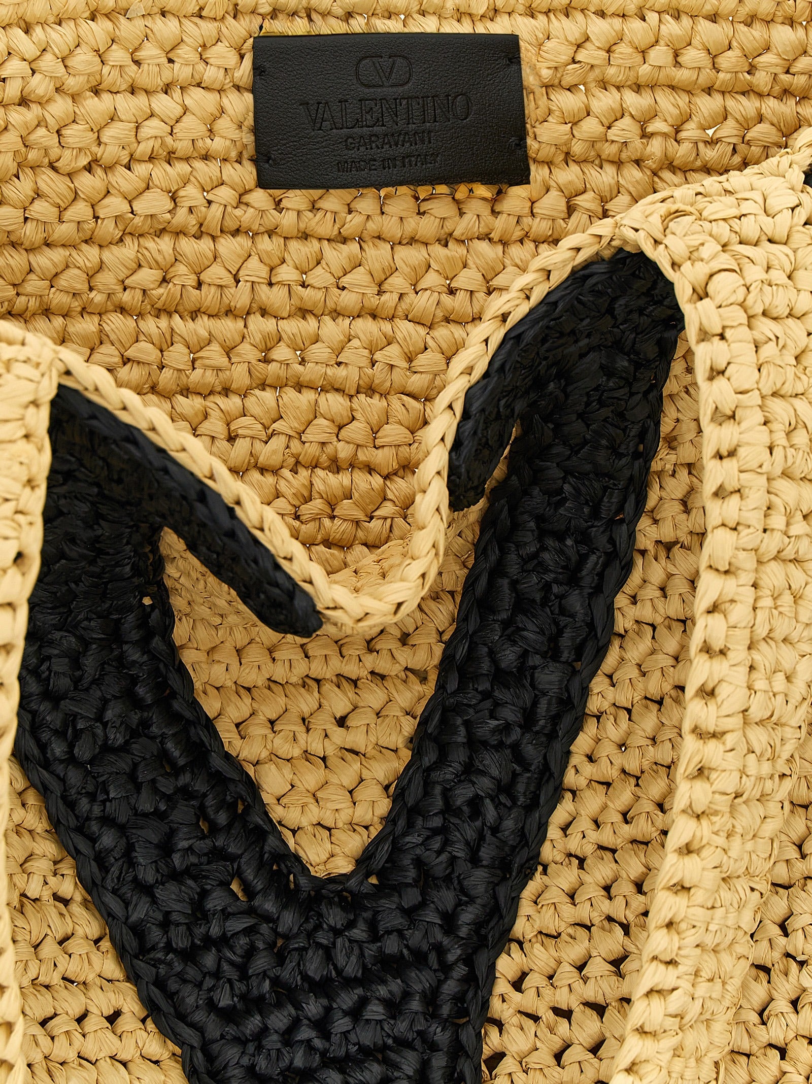 Valentino Garavani Beige Viscose Tote Bag
