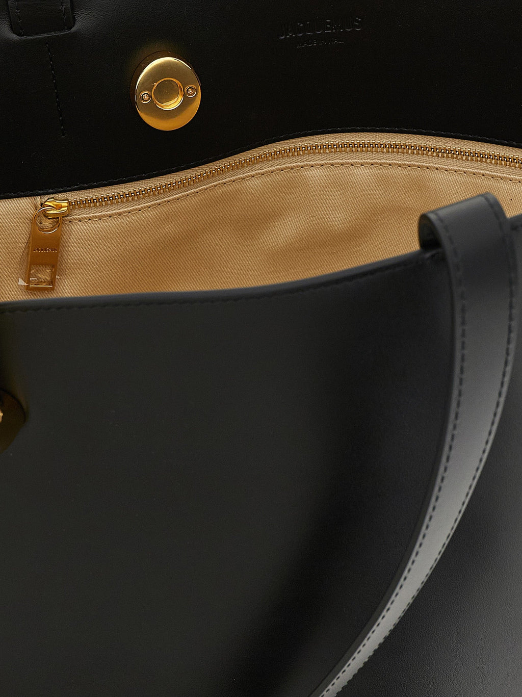 Jacquemus Black Cowhide Shoulder Bag