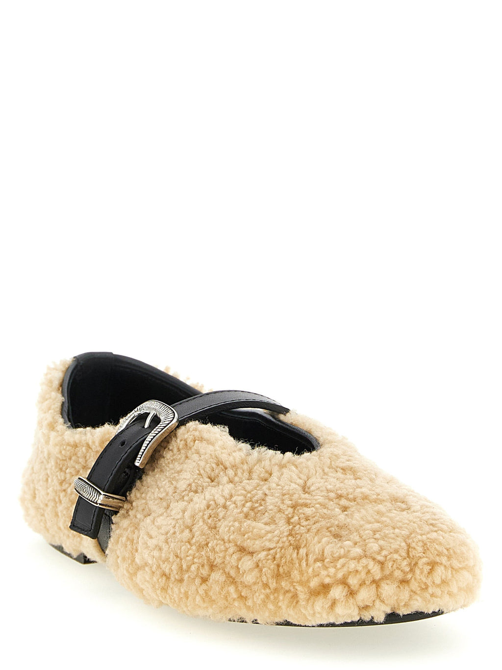 KATE CATE Beige Calfskin Ballet Flats