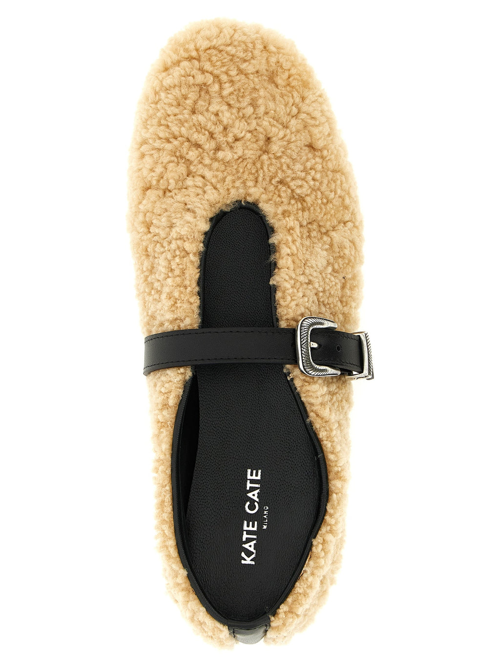 KATE CATE Beige Calfskin Ballet Flats