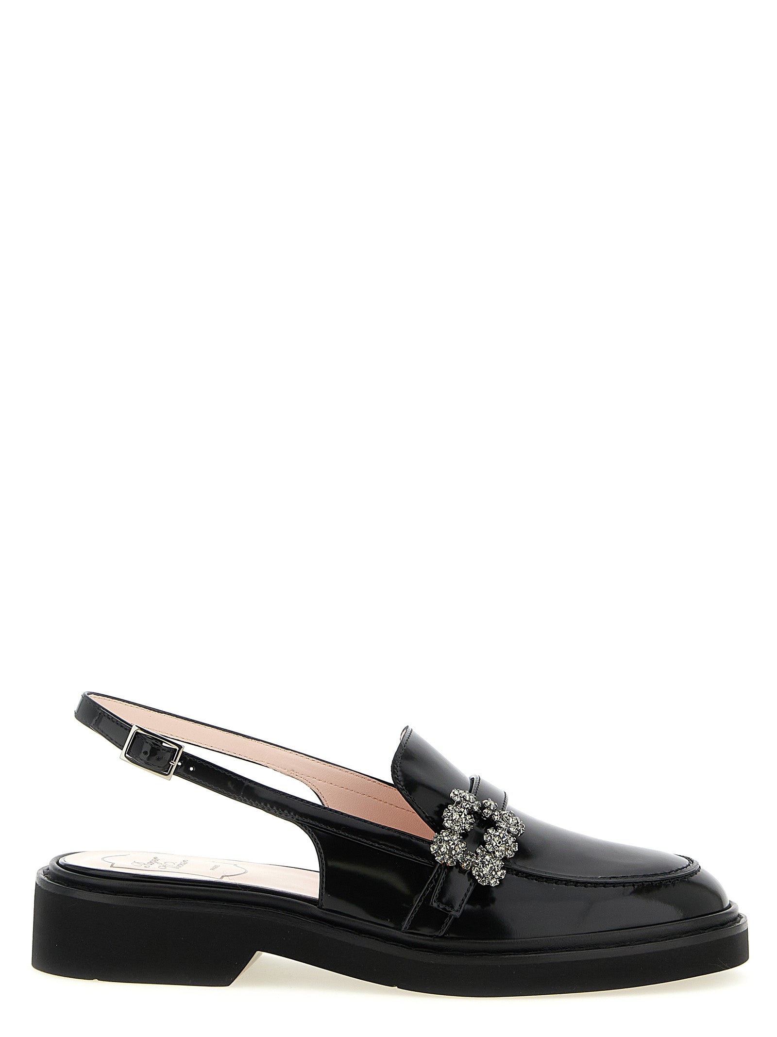 Roger Vivier Black Calfskin Moccassin