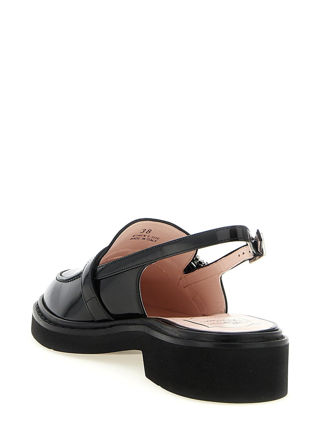 Roger Vivier Black Calfskin Moccassin