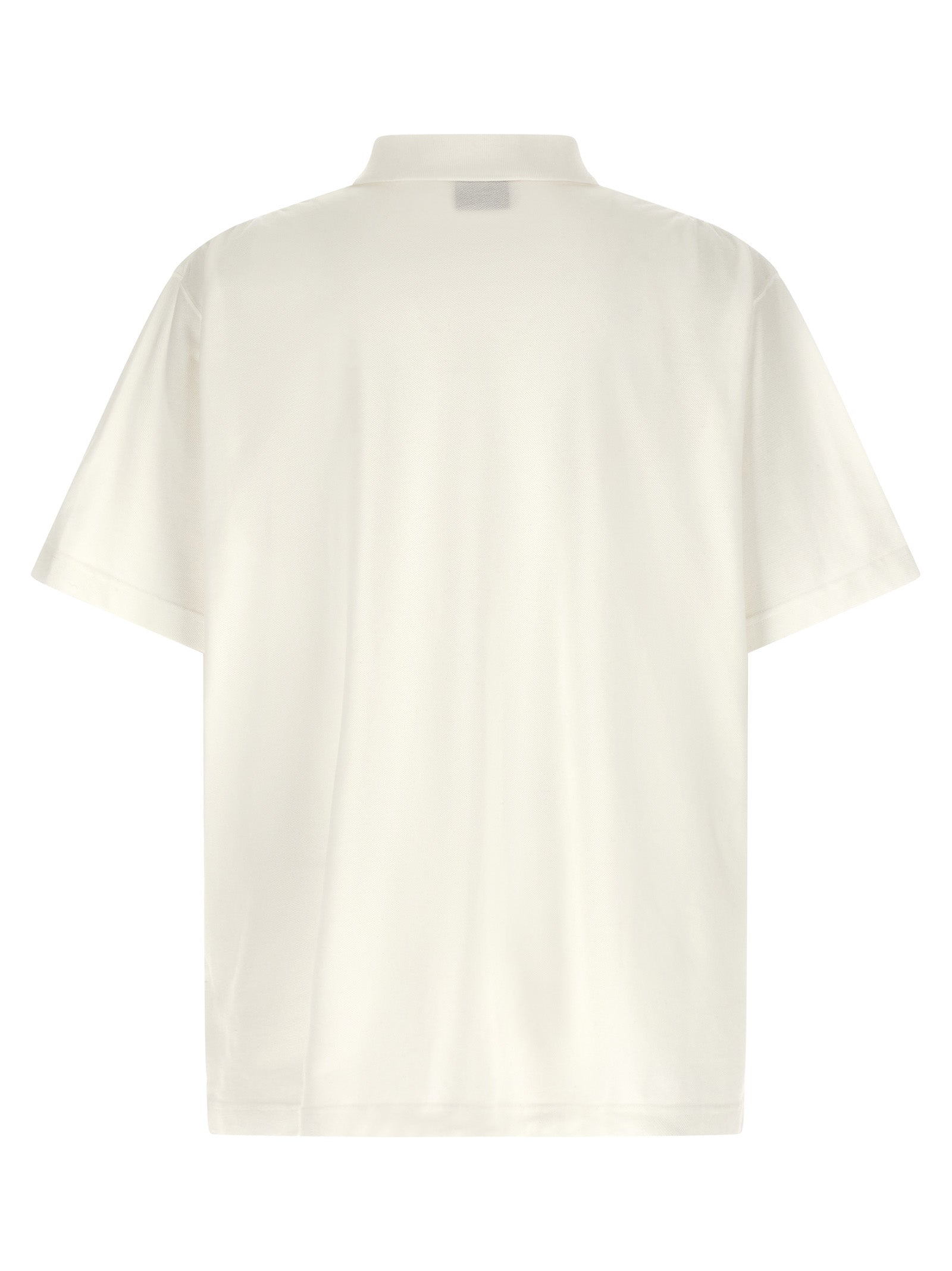 Balenciaga White Cotton Polo Shirt