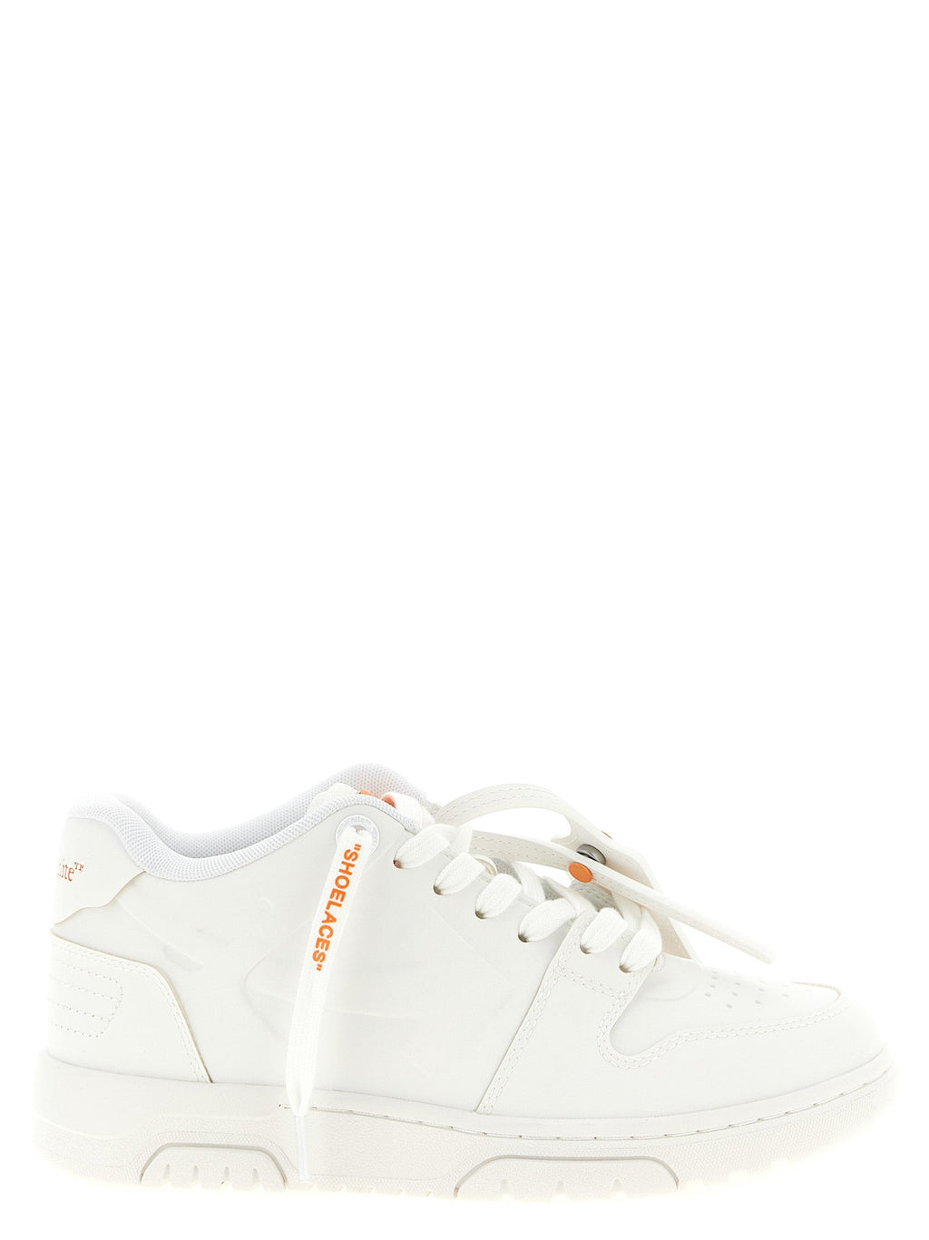 Off-White Orange Plastic Athletic Sneakers