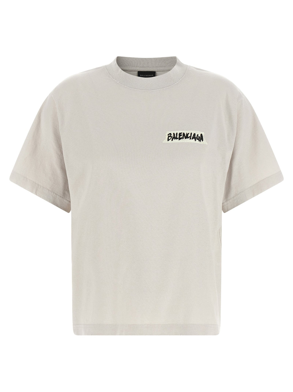Balenciaga Gray Cotton T-Shirt