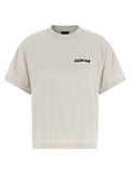 Balenciaga Gray Cotton T-Shirt