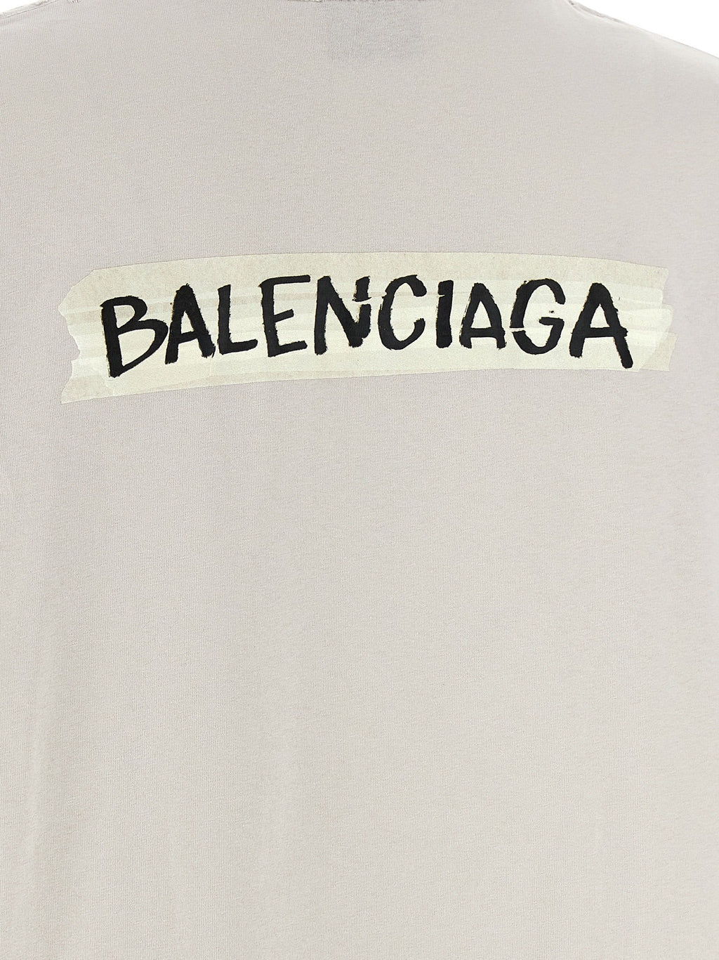 Balenciaga Gray Cotton T-Shirt