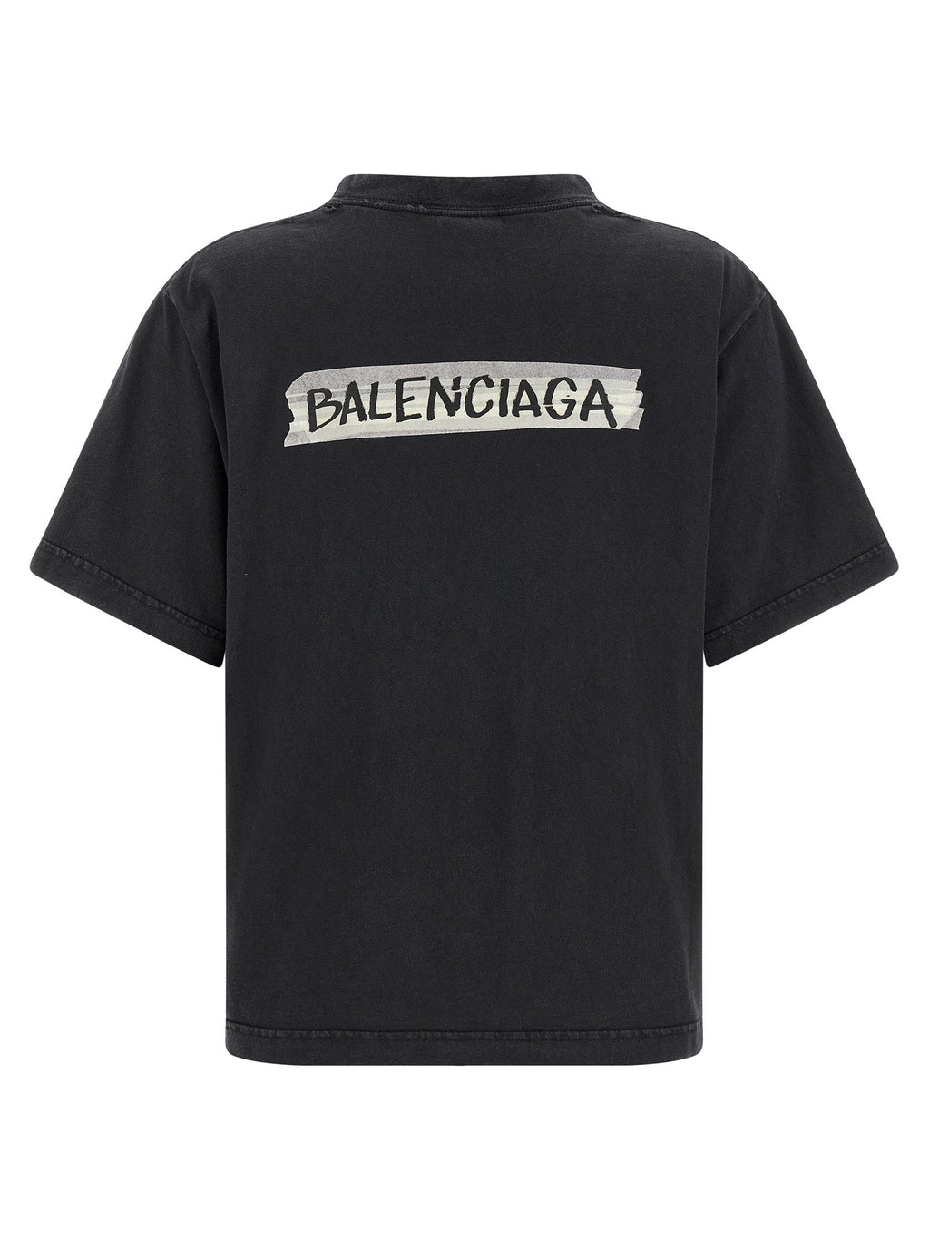 Balenciaga Black Cotton T-Shirt