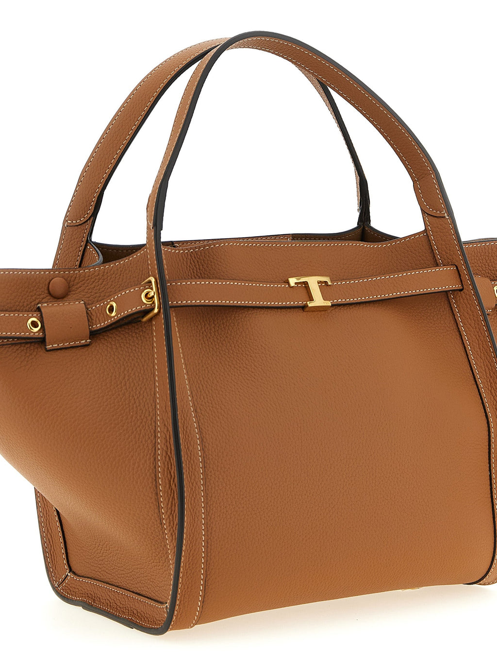 Tod's Brown Calfskin Tote Bag