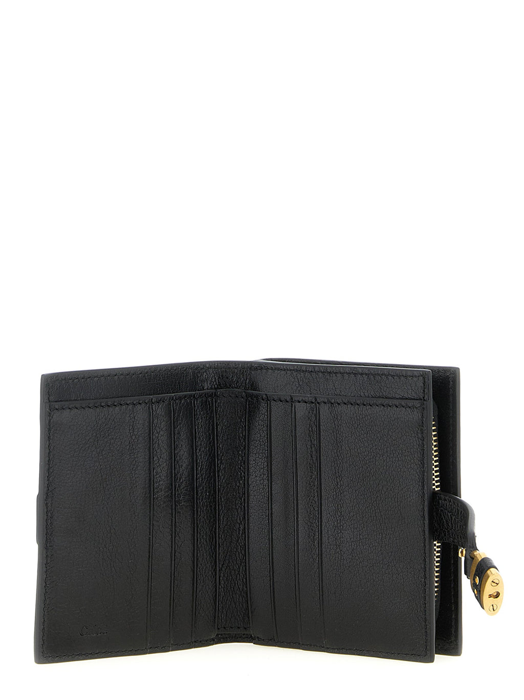 Chloé Black Buffalo Leather Cardholder