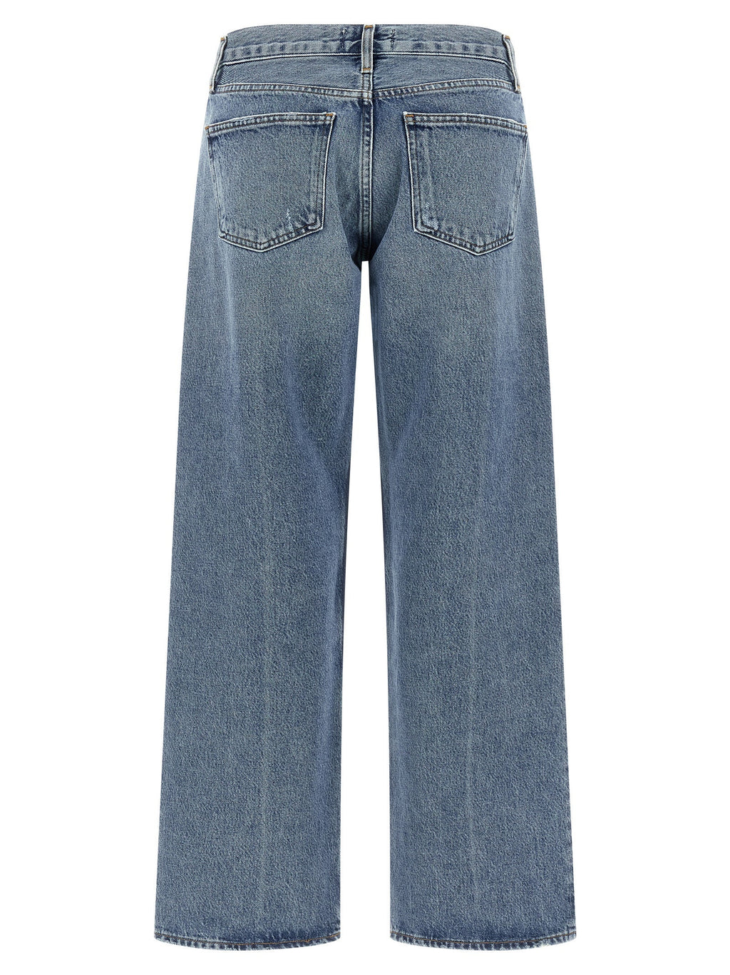 Agolde Blue Cotton Straight-Leg Jeans