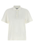 Burberry White Cotton Polo Shirt