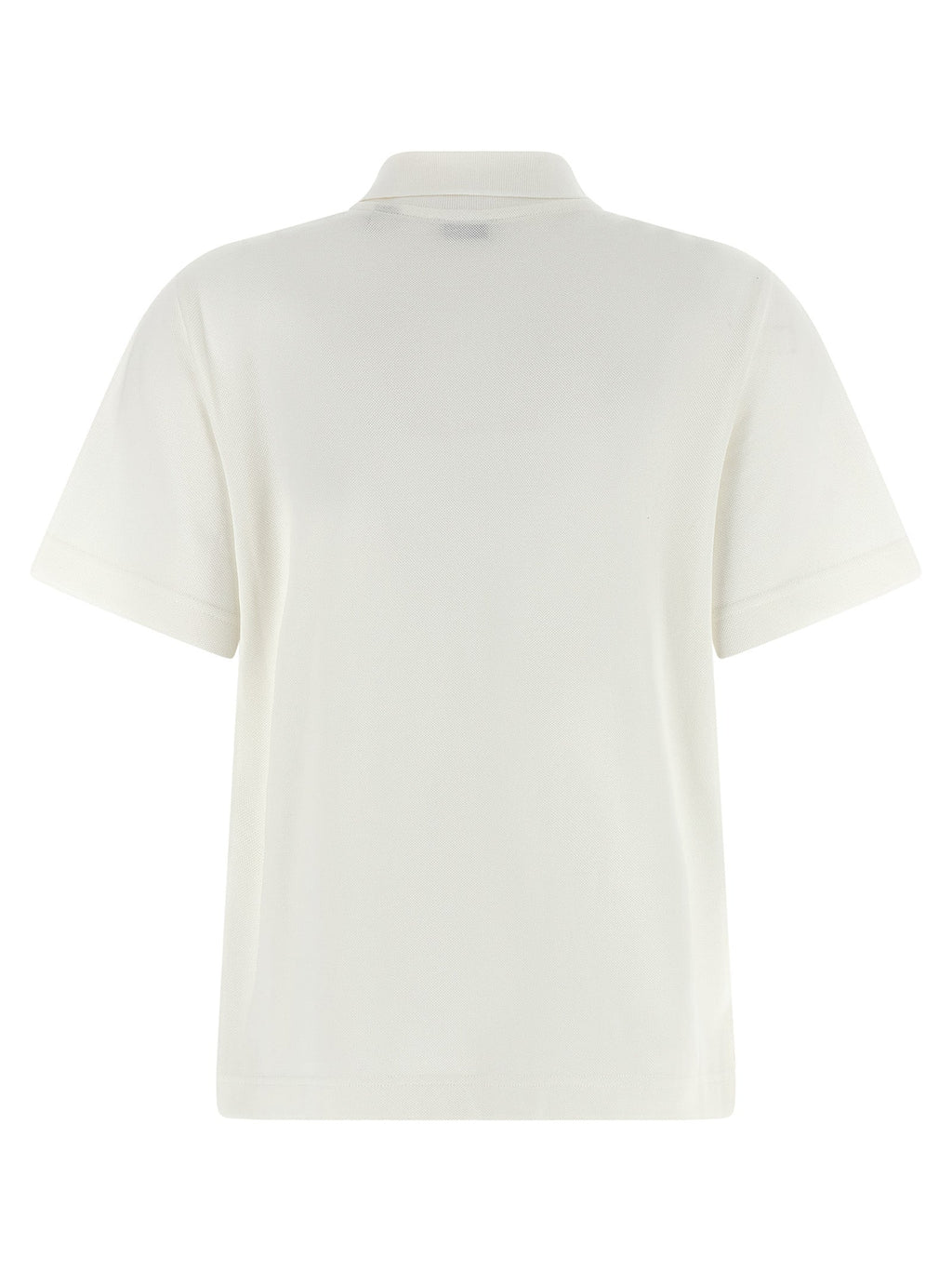 Burberry White Cotton Polo Shirt