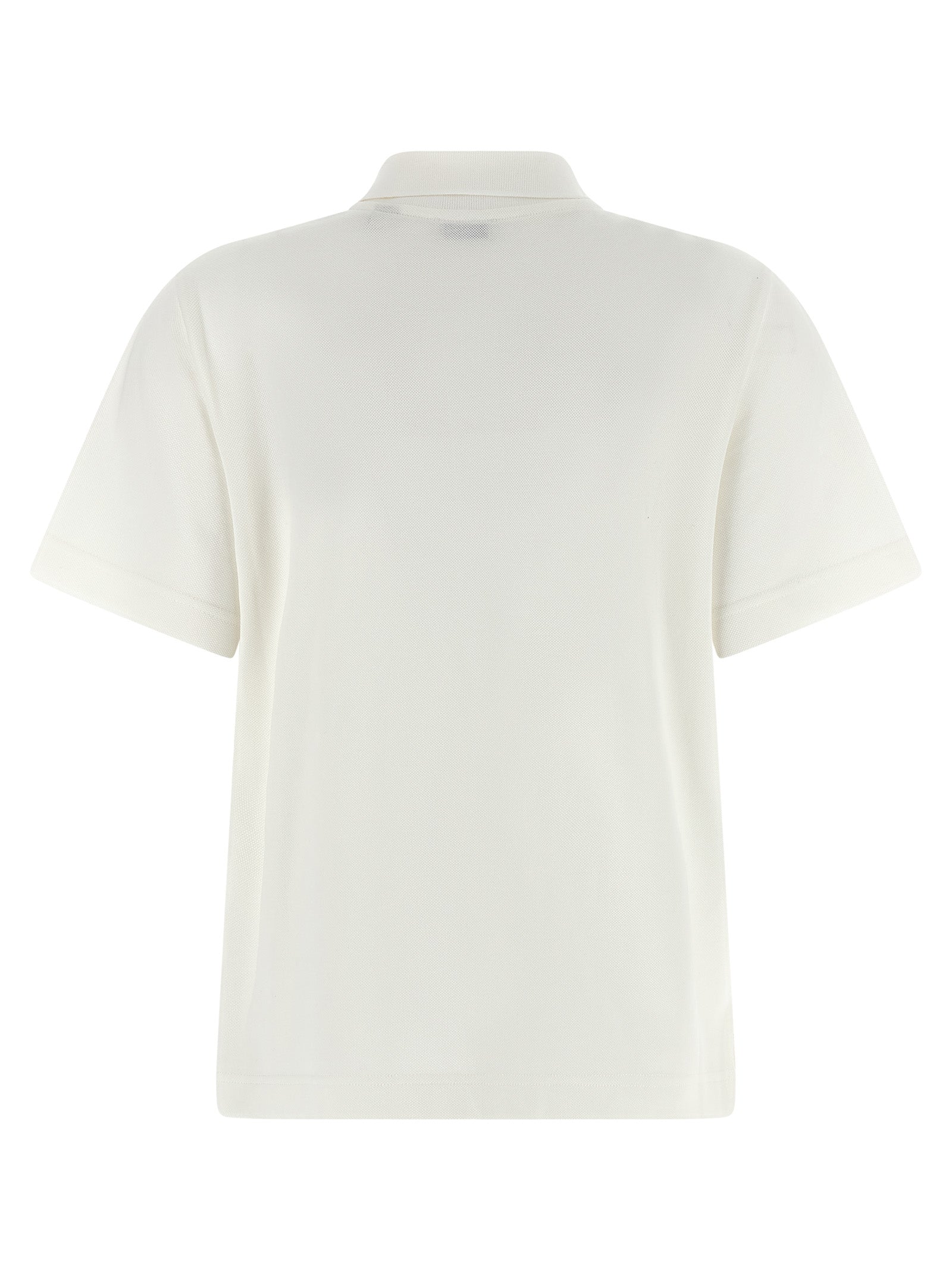 Burberry White Cotton Polo Shirt