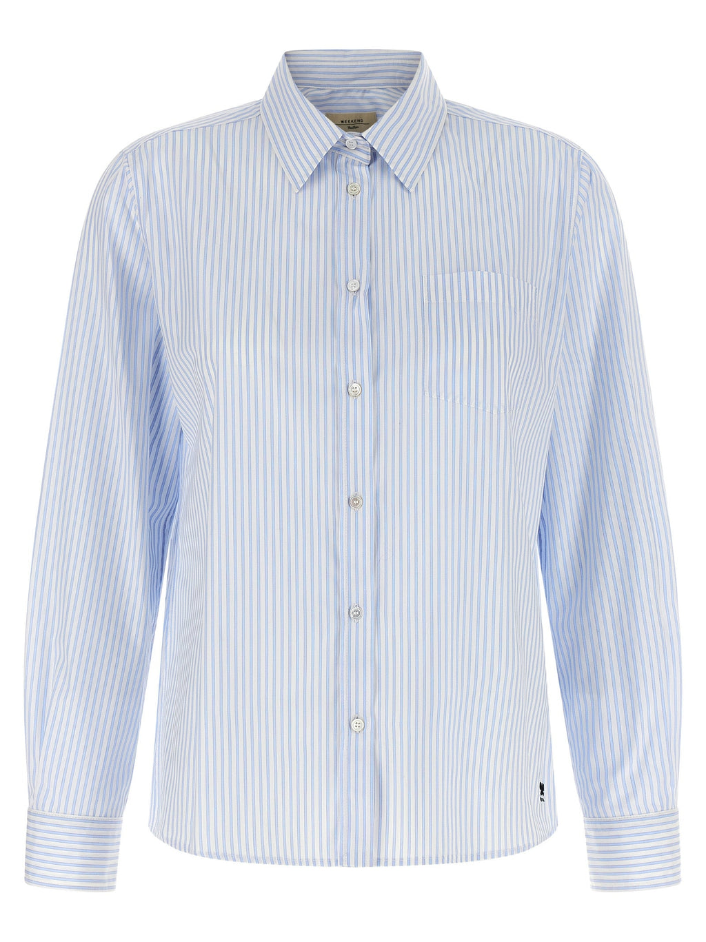 Max Mara Blue Cotton Blouse