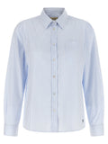 Max Mara Blue Cotton Blouse