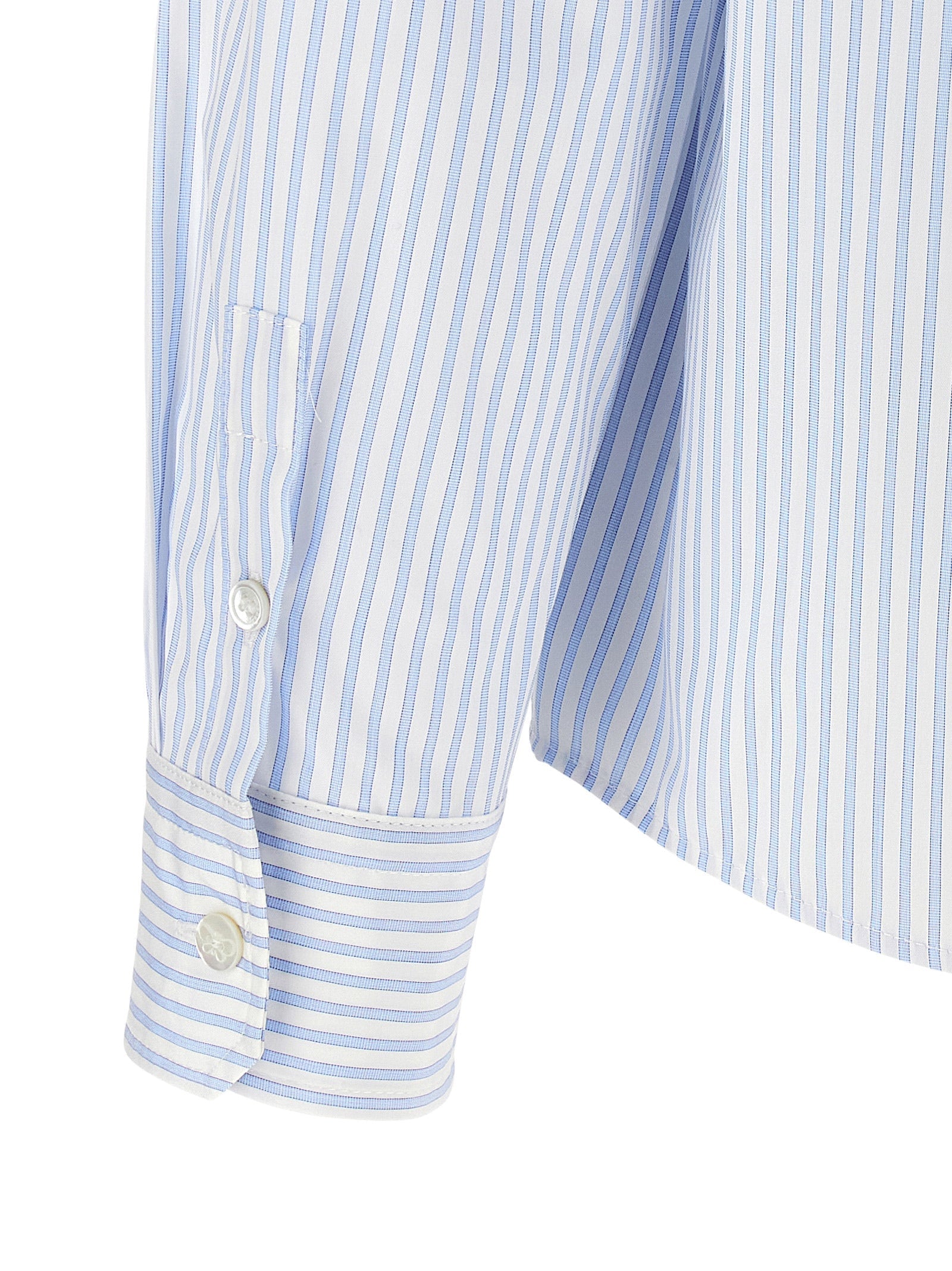 Max Mara Blue Cotton Blouse