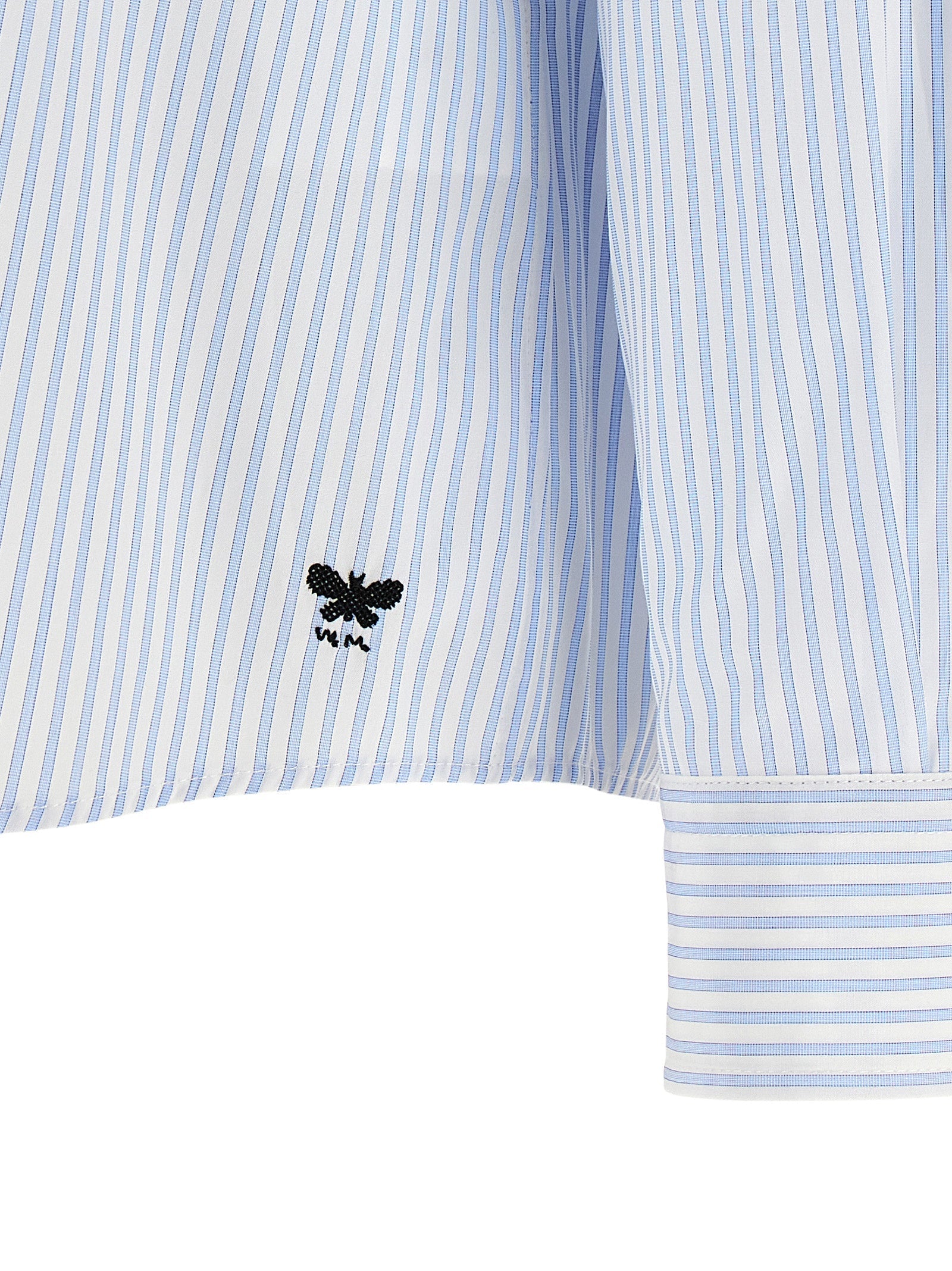 Max Mara Blue Cotton Blouse