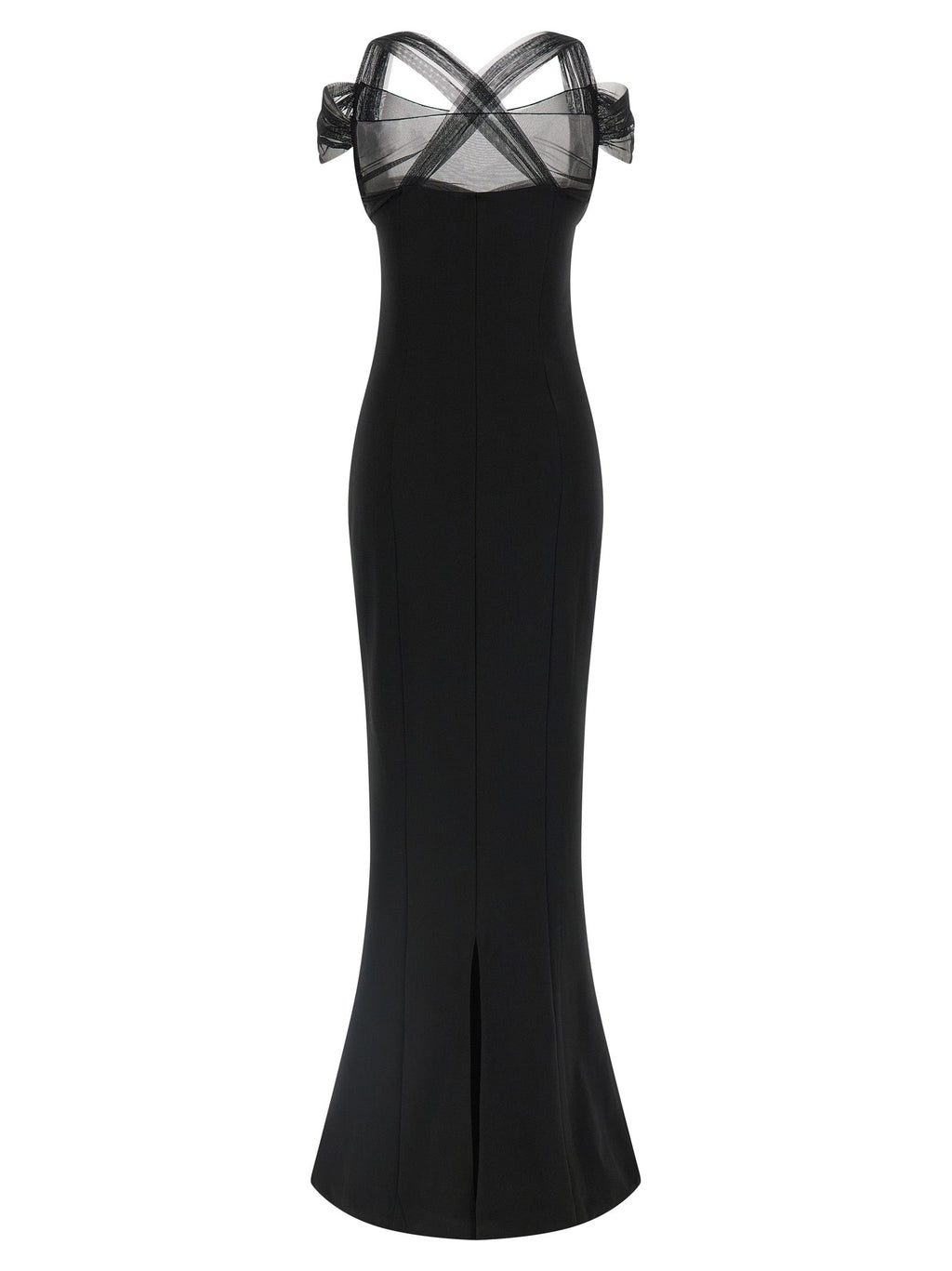 Nensi Dojaka Black Viscose Long Dress