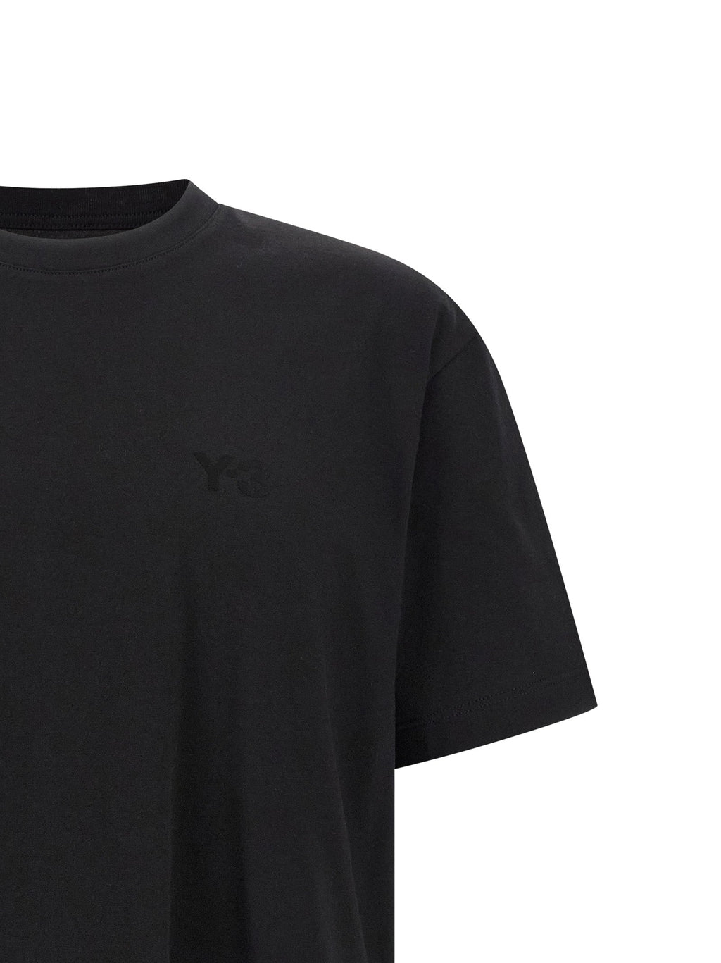 Y-3 Black Cotton T-Shirt