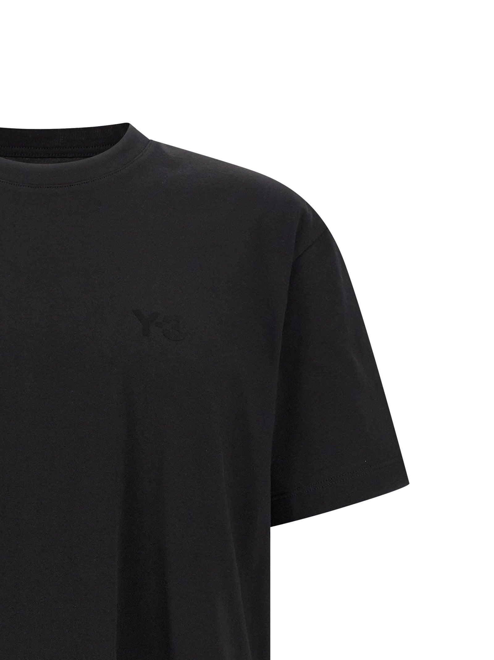 Y-3 Black Cotton T-Shirt