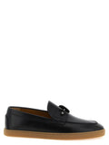 Christian Louboutin Black Calfskin Slip-On Loafers