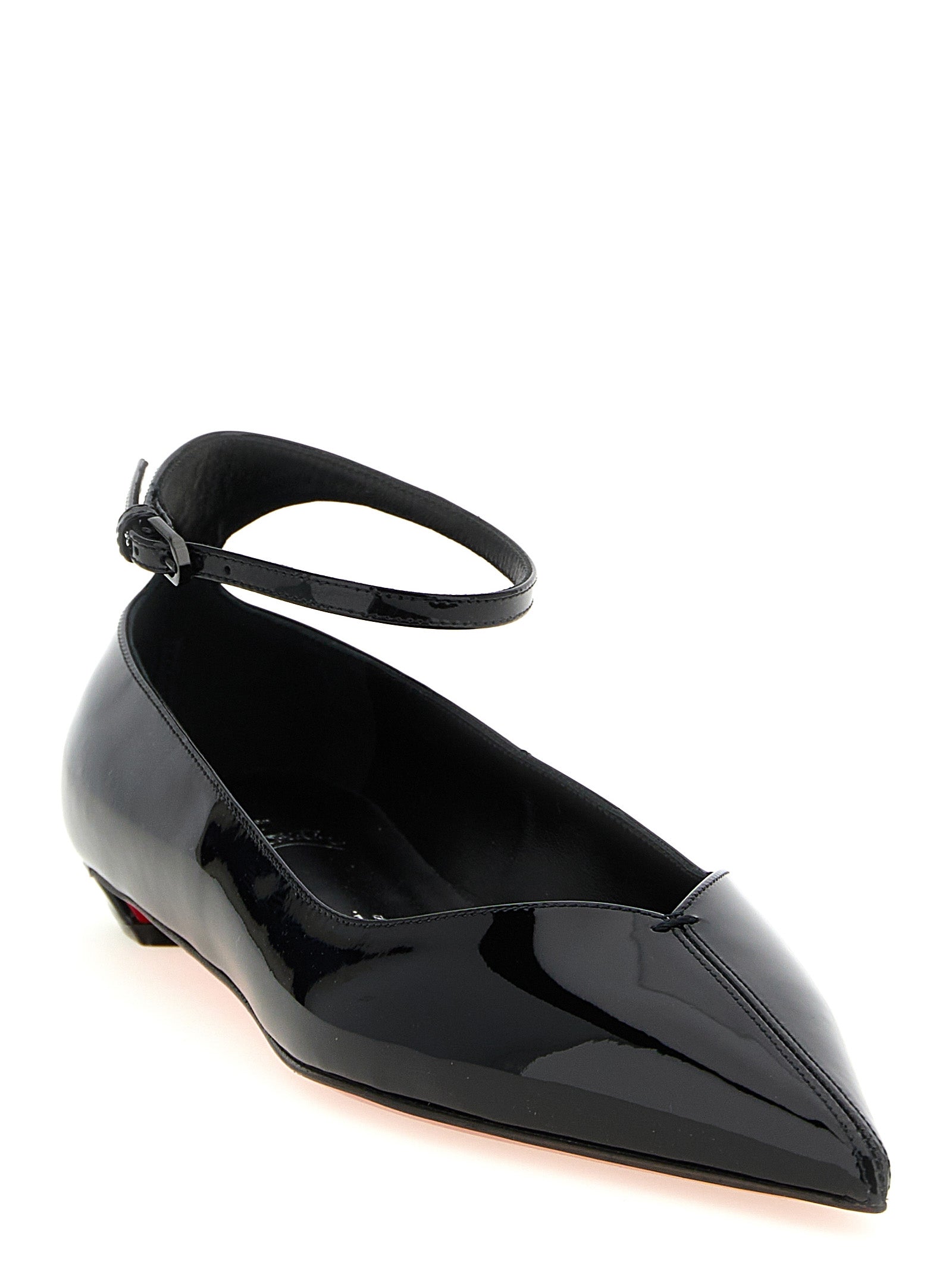 Christian Louboutin Black Calfskin Ballet Flats