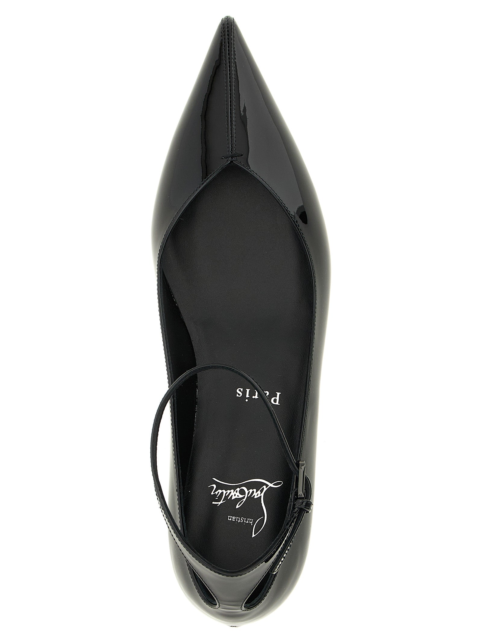 Christian Louboutin Black Calfskin Ballet Flats