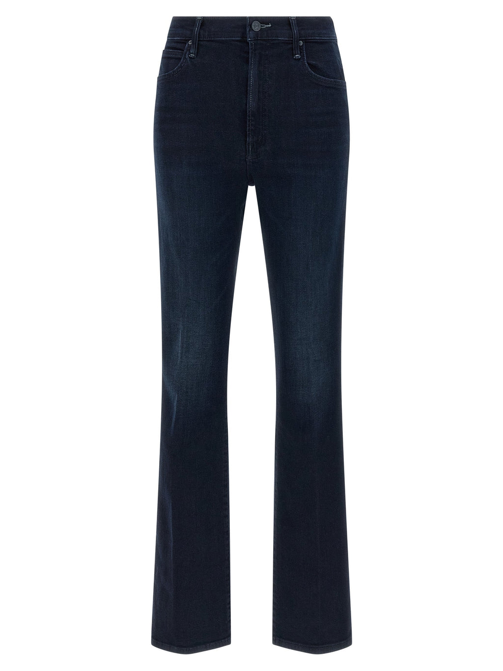 Mother Denim Blue Cotton Flared Jeans